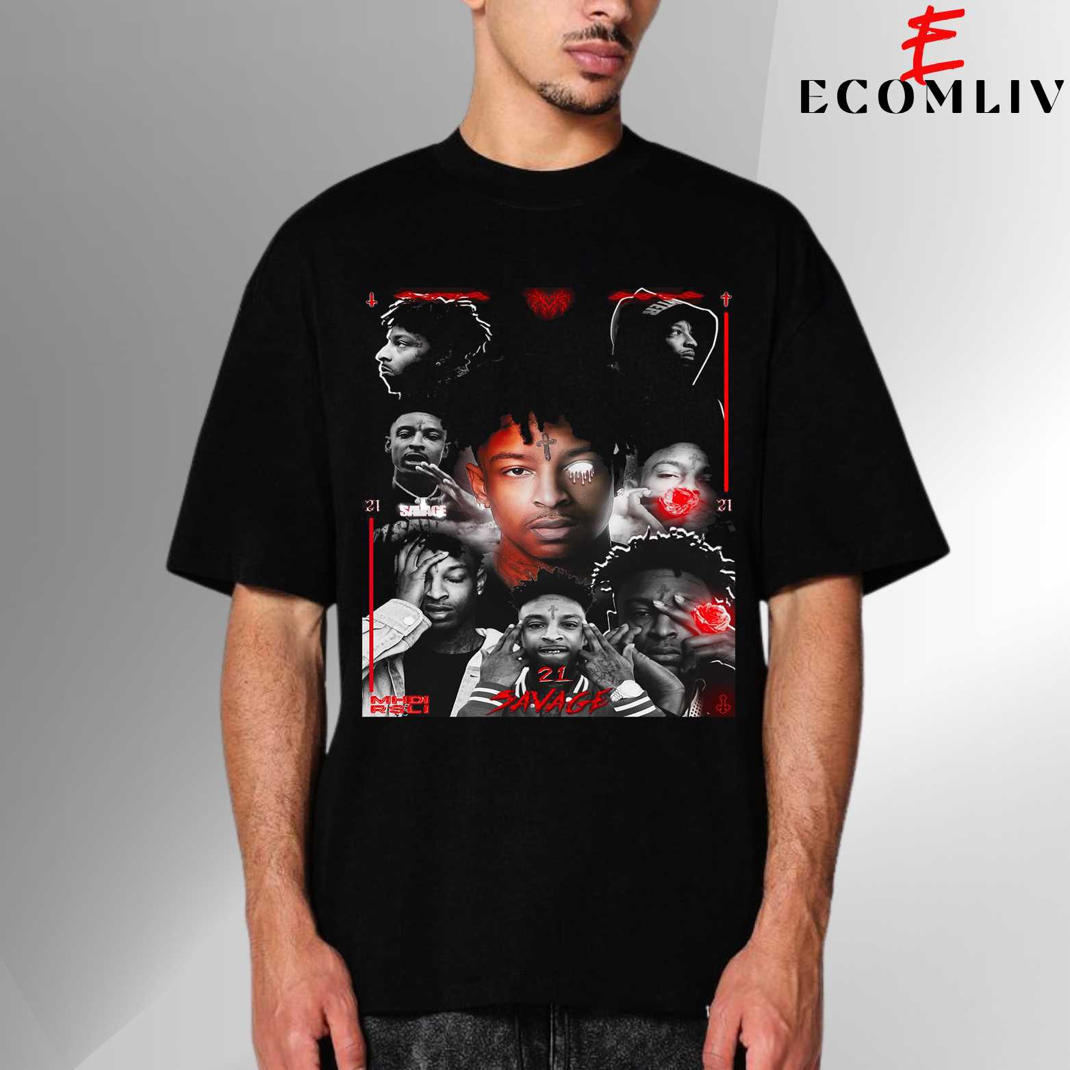 21 Savage Concert Tour T-Shirt, Unisex T-Shirt